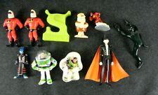 Lotto 10 personaggi tv cartoni film TUXEDO sailor moon Diabolik zaini barney 