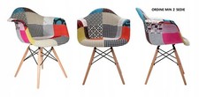 POLTRONA PATCHWORK GAMBE LEGNO