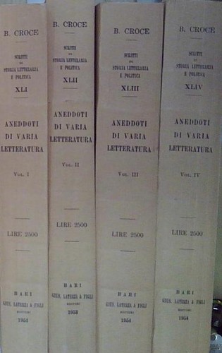 Croce aneddoti varia - aneddoti, di