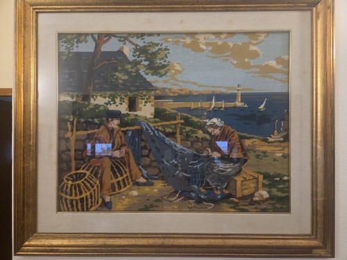Quadro ricamato mezzo punto - quadro,