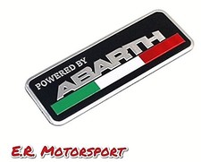 Stemma Logo adesivo POWERED BY ABARTH  500 600 Punto Stilo 124 595 695