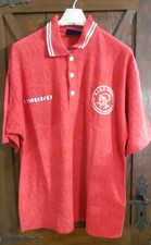 VINTAGE ORIGINAL MAGLIA shirt POLO  CALCIO SOCCER AJAX AMSTERDAM UMBRO TAGLIA L