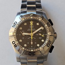 TAG HEUER-AQUAGRAPH-CRONO-AUTOMATIC-500 METRI-ACCIAIO-FULL SET-CN211A-CALIBRE 60