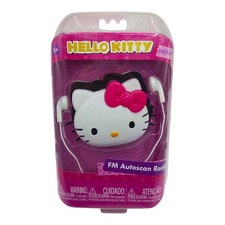 HELLO KITTY FM AUTOSCAN RADIO AURICOLARI PORTATILI SANRIO INTEK | NUOVI