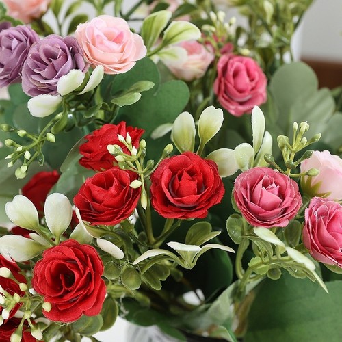 Bouquet rose seta casa - bouquet,
