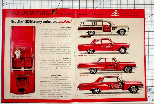 1962 mercury cars - 1962, rivista
