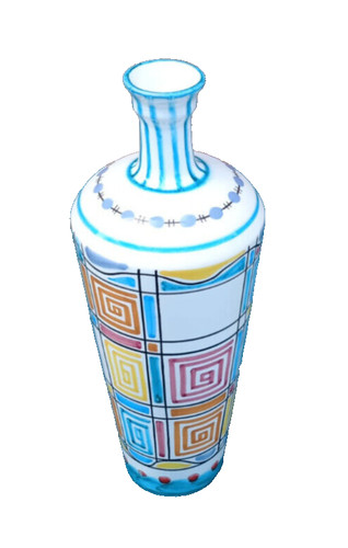 Vaso design ceramica decorata - vaso,