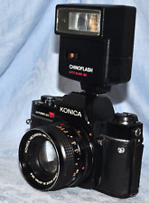 KONICA Autoreflex Black, mod.  TC with Flash: For Collection or Spares Parts