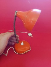 Piccola lampada da tavolo color arancio - anni '50-'60 - Ottima e funzionante!