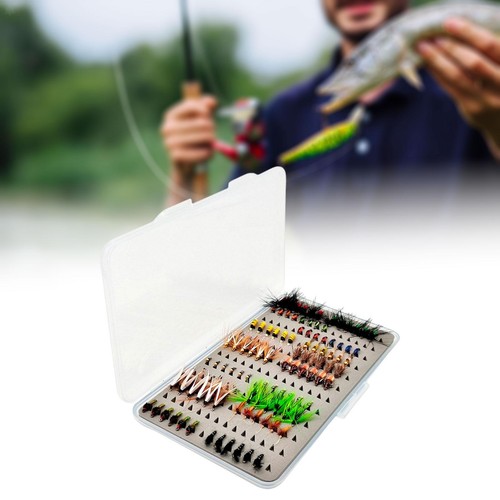 100 pezzi mosche pesca - pesca, a