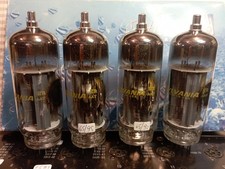 EL519 6KG6A  PHILIPS SYLVANIA QUARTETTO SELEZIONATO VALVOLE TUBES  NOS NIB