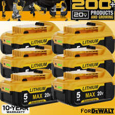 6x Per DeWalt DCB184 batteria