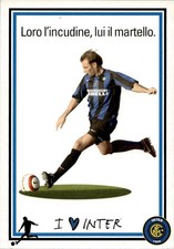 Cartolina calcio calciatore Inter Cristiano Zanetti con autografo stampato