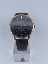 SEAGULL classic elegant ST17 black dial rose gold bezel manual winding watch...