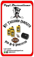 Kit tagliando completo per Harley Davidson Sportster Fltro NERO, Olio MINERALE