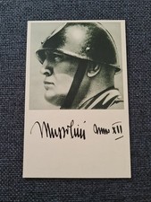 CARTOLINA 2 GUERRA MONDIALE BENITO MUSSOLINI 