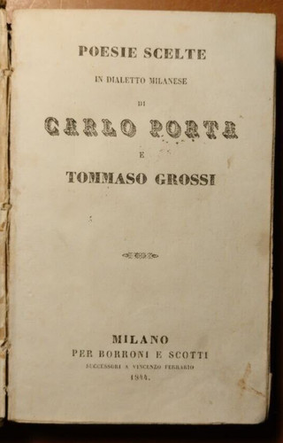 Libro antico 1844 poesie - libro,