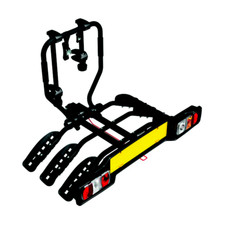 Peruzzo Portabici Per Gancio Traino Siena 3 Bici inclinabile universale Nero