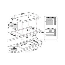 Whirlpool Piano cottura a gas - GOA 7523/NB1
