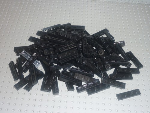 100 lego black - black, plate