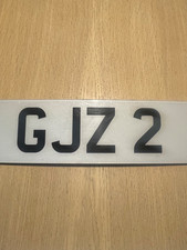 Corto Singola Cifra 3x1 Raro GJZ 2 NUMERO DI IMMATRICOLAZIONE AUTO PRIVATA