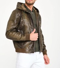 Giacca uomo pelle pitone