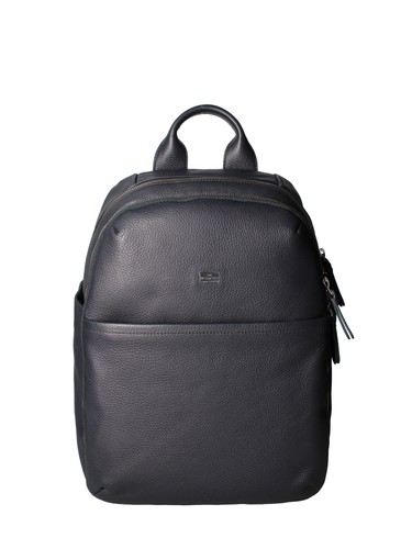 Zaino uomo pelle vera nero - pelle,
