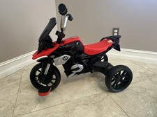Rollplay BMW R1200 GS SR1300 Triciclo Moto a Pedale per Bambini - Rosso/Nero - Ride-On