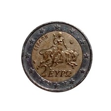 Moneta 2 Euro Commemorativa Grecia 2002 – Mosaico di Sparta