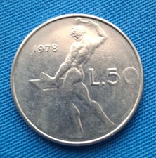 ERRORE DI CONIO 50 LIRE 1978