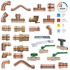 Raccordo a pressare combinato