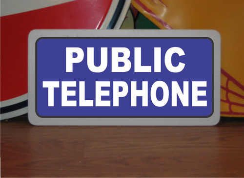 Insegna telefonica pubblica - , in