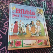 LIBRO LA BIBBIA PER I RAGAZZI ANTICO E NUOVO TESTAMENTO VALLARDI I.G. del 1994