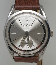 Raro Orologio Vintage Monvis Ferrotex Incabloc 21 Jewels Homage Polerouter 1960s