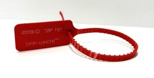 Cravatta zip rossa off - cravatta, off-white