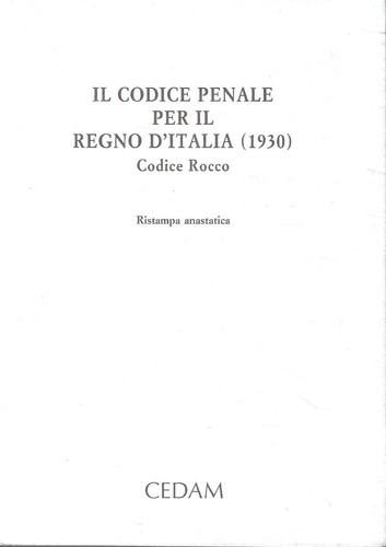 Codice penale per - penale, regno