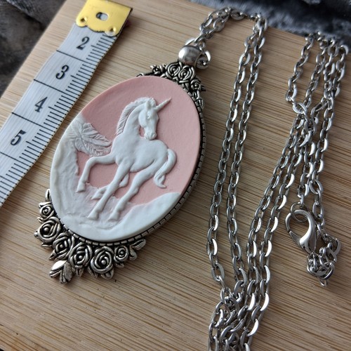 Collana grande cammeo - , unicorno