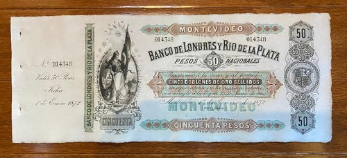 Uruguay pesos 1872 - 50, pesos,