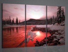 QUADRI MODERNI BOW RIVER QUADRO MODERNO PAESAGGIO ARREDO CASA ARREDAMENTO UFFICI