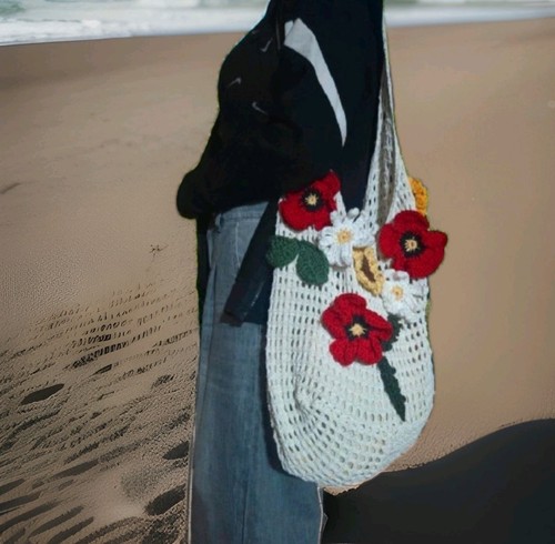 Borsa bianca rete - bianca,