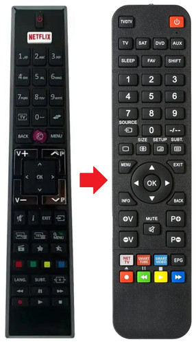 Telecomando adatto per - , xd