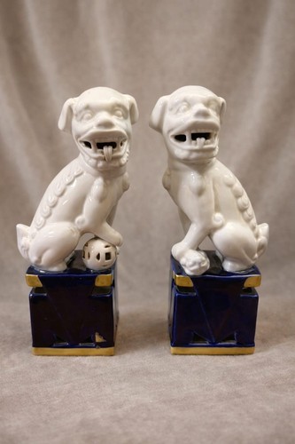 Coppia statue decorative - , in