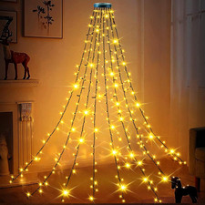 Luci Albero Di Natale, 2M X 8 Fili 200 LED Mantello Luci Albero Di Natale, 8 Mod