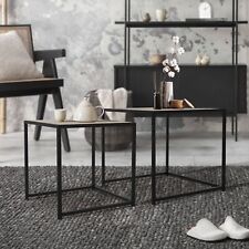 Set 2 tavolini impilabili da