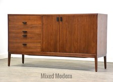 Refinished Walnut Mid Century