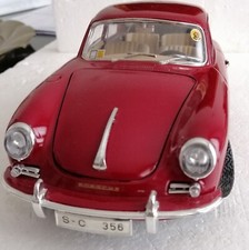 PORSCHE 356 B  BY BURAGO scala 1/18 modellismo da collezione  ORIGINALE ANNI 90 