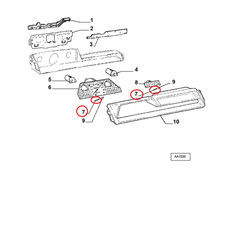 PERNO QUADRO STRUMENTO FIAT