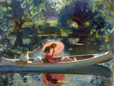 September Afternoon by  Sir Alfred James Munnings ceramic tile mural backsplash