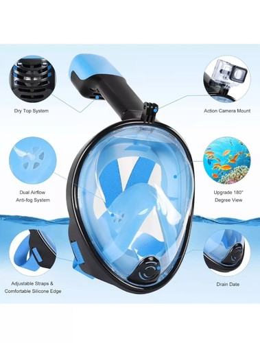 Maschera snorkeling full face - maschera,