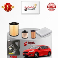 KIT TAGLIANDO 4 FILTRI + 4 LITRI 5W30 FORD FOCUS III 1.5 TDCI 88KW 120CV 2014 ->